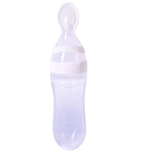 Load image into Gallery viewer, Hot Newborn Baby Squeezing Feeding Bottle Silicone Training Rice Spoon Infant Cereal Food Supplement Feeder Safe