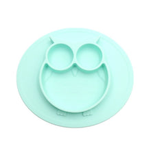 Load image into Gallery viewer, New Spot Owl Style Cartoon-in-one Silica Gel Children&#39;s Dinner Plate with Non-Slip and Subsidiary kids Plate
