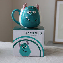 Load image into Gallery viewer, 300ml Disney Monster Mike Sullivan Cartoon Water Cup Coffee Milk Tea Ceramic Mug Home Office Collection Cup Festival Gifts
