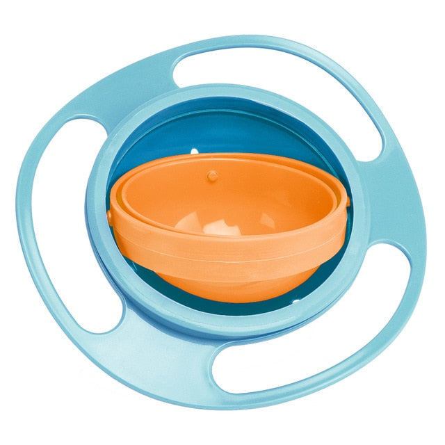 New Hot Design Universal Gyro Bowl Dishes Anti Spill Bowl Smooth 360 Degrees Rotation Gyroscopic Bowl For Baby Kids