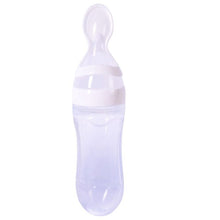 Load image into Gallery viewer, Hot Newborn Baby Squeezing Feeding Bottle Silicone Training Rice Spoon Infant Cereal Food Supplement Feeder Safe
