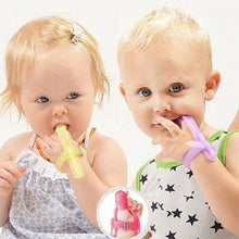 Load image into Gallery viewer, Multicolor Non-Toxic Silicone Baby Nipple Thumb Sucking Stop Finger Guard Treatment Kit to Stop Thumb Sucking Bite Correction
